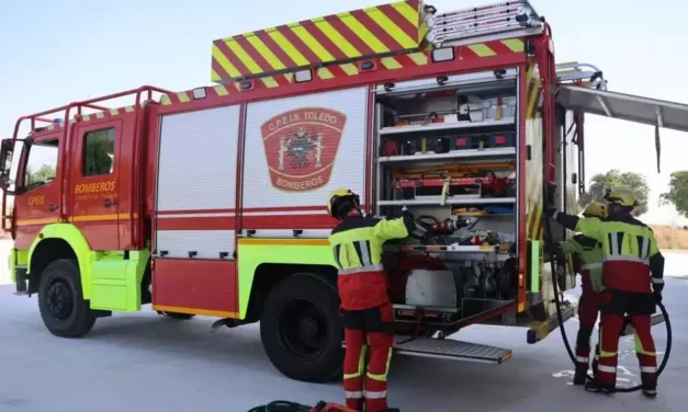 Un herido en un incendio en una fabrica de Illescas que ya ha sido sofocado