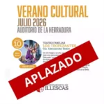 Aplazado el teatro familiar que debería celebrarse este viernes día 10 de Julio